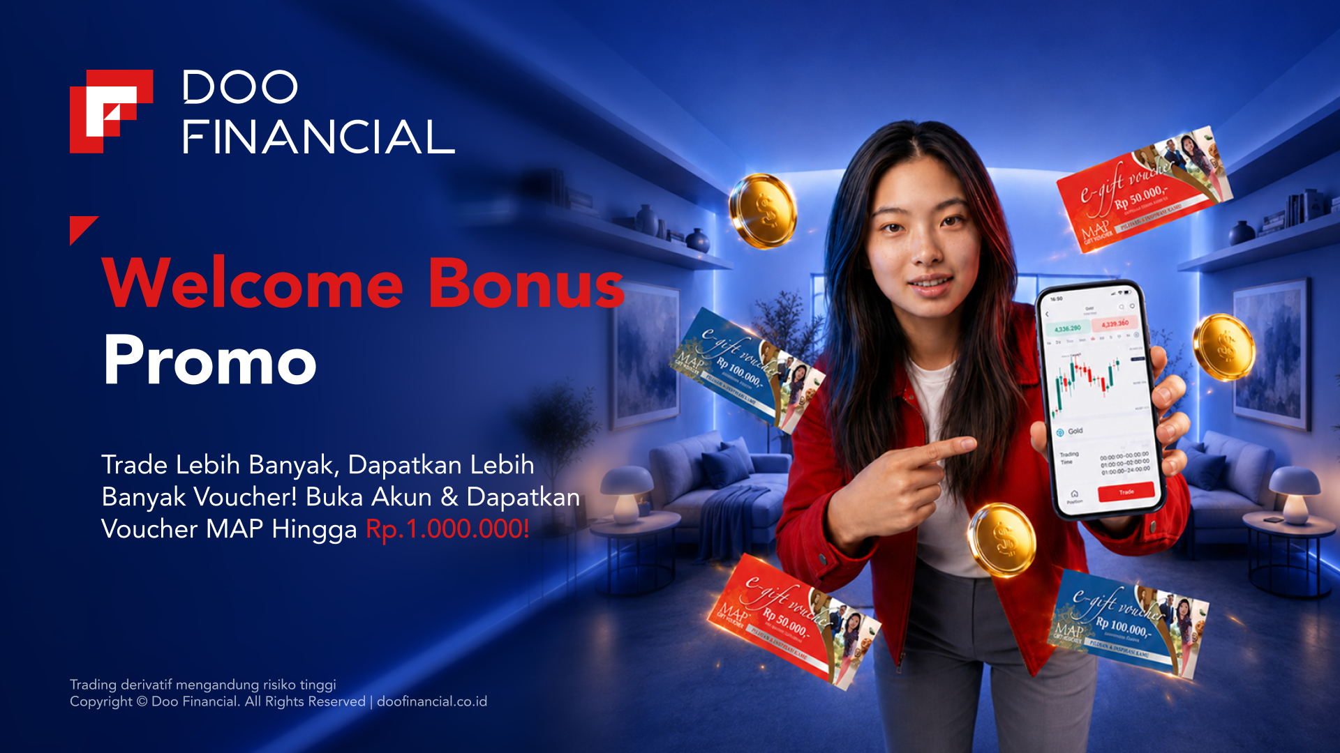 Welcome Bonus Doo Financial Futures hingga Jutaan Rupiah